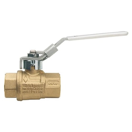 Bonomi North America 1in LEAD FREE FULL PORT BRASS BALL VALVE W/ LATCH LOCK HANDLE 161LLF-1